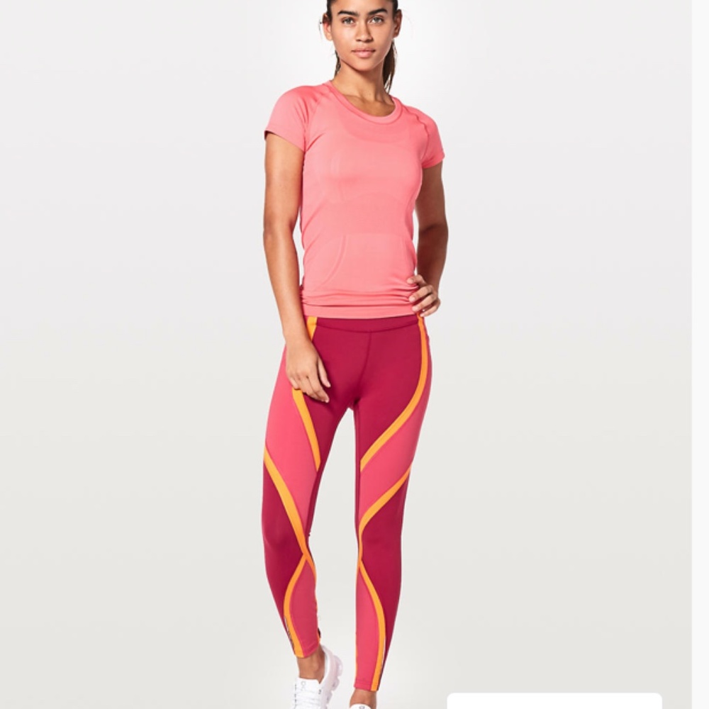 Lululemon Wild Twist 7/8 Tight *25" Ruby Red / Fuchsia Pink / Vivid Amber